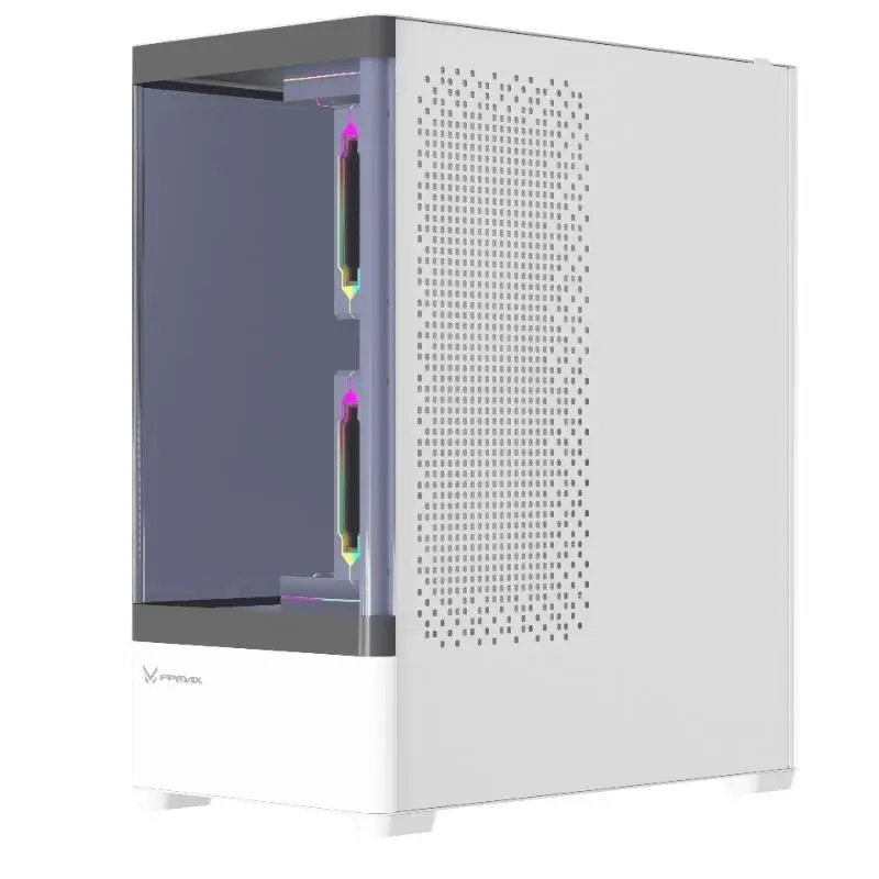 CASING FPMAX Diamond R4A Pro Nova - ATX PC Case Include 3 ARPW - White - Image 4
