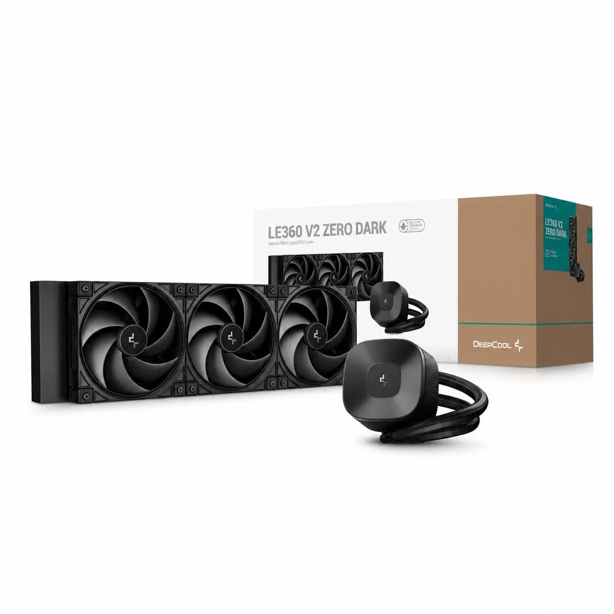 Deepcool LE360 V2 ZERO DARK - 360mm AIO Liquid CPU Cooler