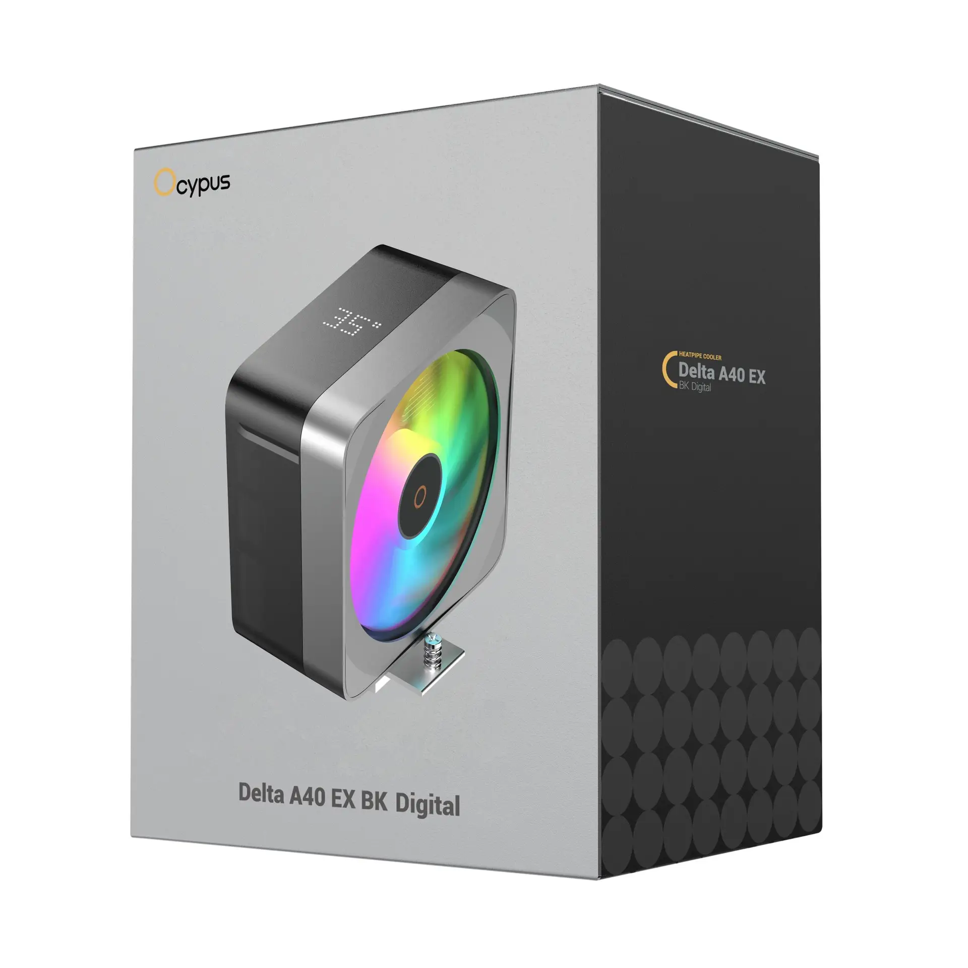 Ocypus Delta A40 EX BK DIGITAL - CPU Cooler 120mm 4 Heatpipes TDP 200W - Black - Image 8
