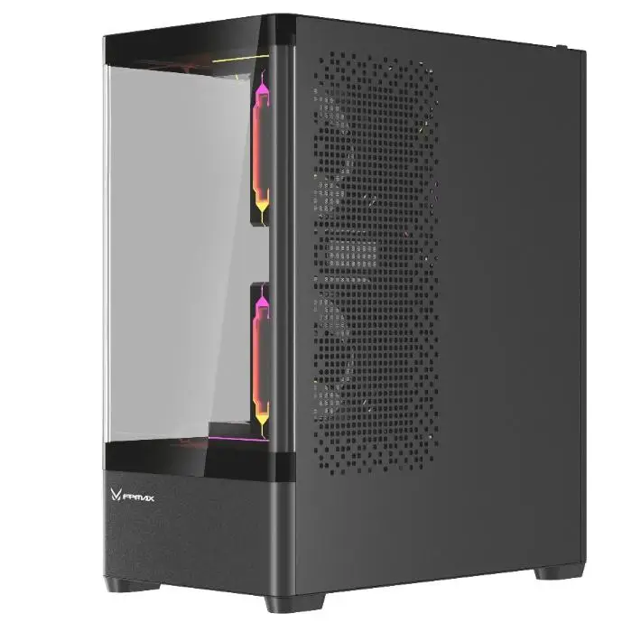 CASING FPMAX Diamond R4A Pro Nova - ATX PC Case Include 3 ARPW - Black - Image 4