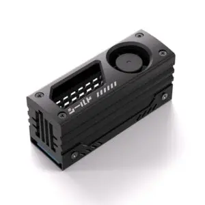 JualEZDIY-FAB Shield STARLIT M.2 Heatsink with Cooling Fan SSD – BLACK