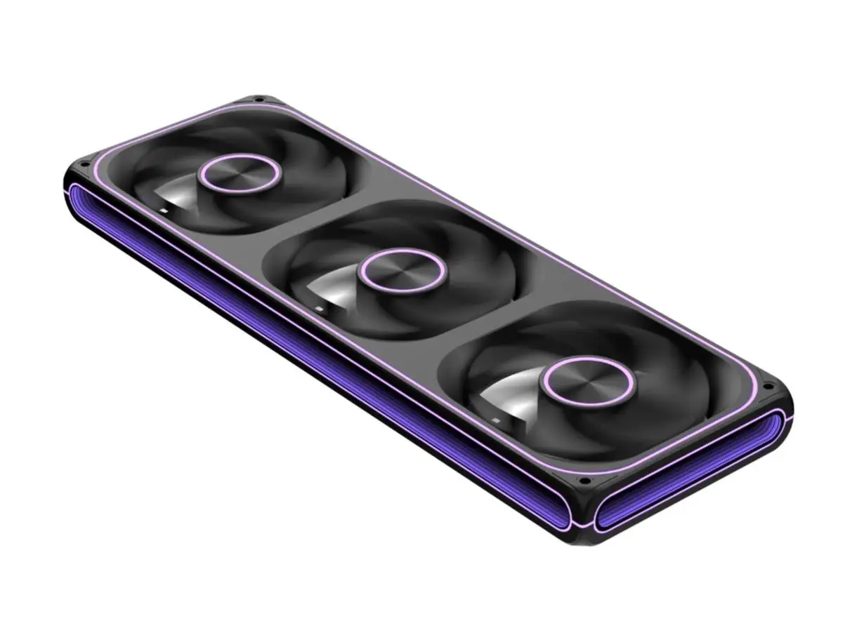 Formula V-Line Air Fusion 3 LT Reverse | Fan Casing Triple Unified ARGB - BLACK