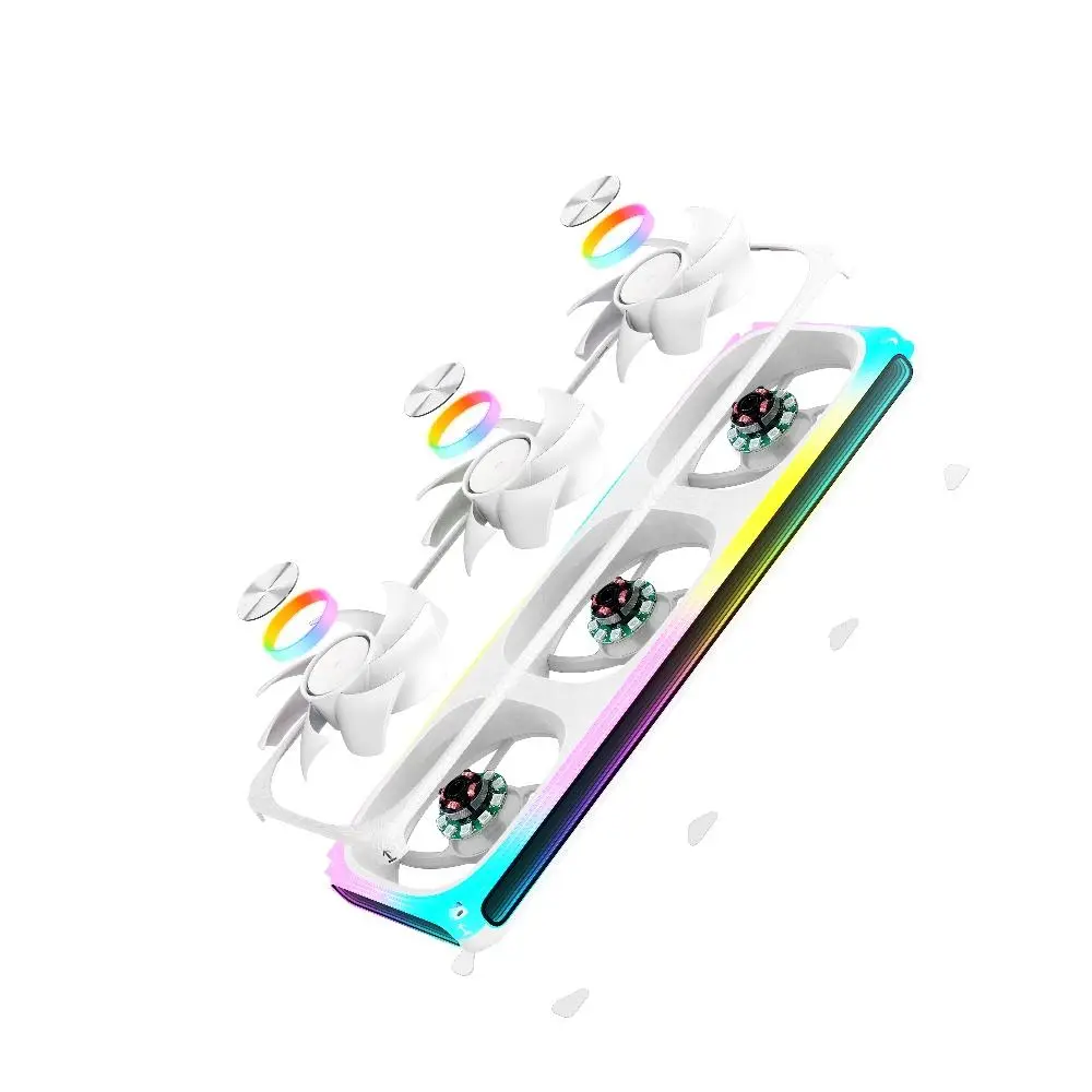 FPMAX TRIDENT 360 | Fan Casing Unified Frame ARGB - White - Image 4