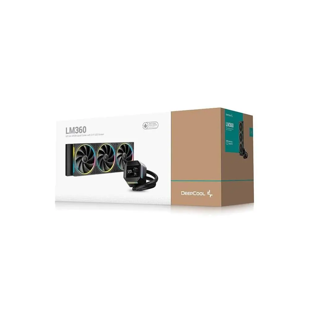 Deepcool LM360 ARGB 360mm AIO CPU Cooler - BLACK - Image 6