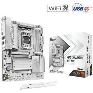 JualASRock X870 Challenger WIFI WHITE (Socket AM5, AMD X870, DDR5, Type C)