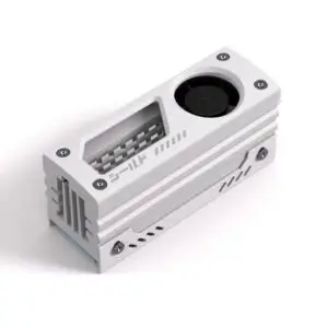 JualEZDIY-FAB Shield STARLIT M.2 Heatsink with Cooling Fan SSD – WHITE