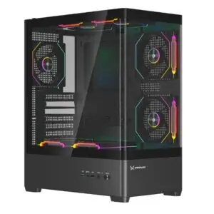JualCASING FPMAX Diamond R4A Pro Nova – ATX PC Case Include 3 ARPW – Black