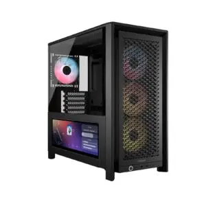 JualCASING CORSAIR FRAME 4000D LCD RS ARGB | E-ATX PC Case Include 4 Fan – BLACK