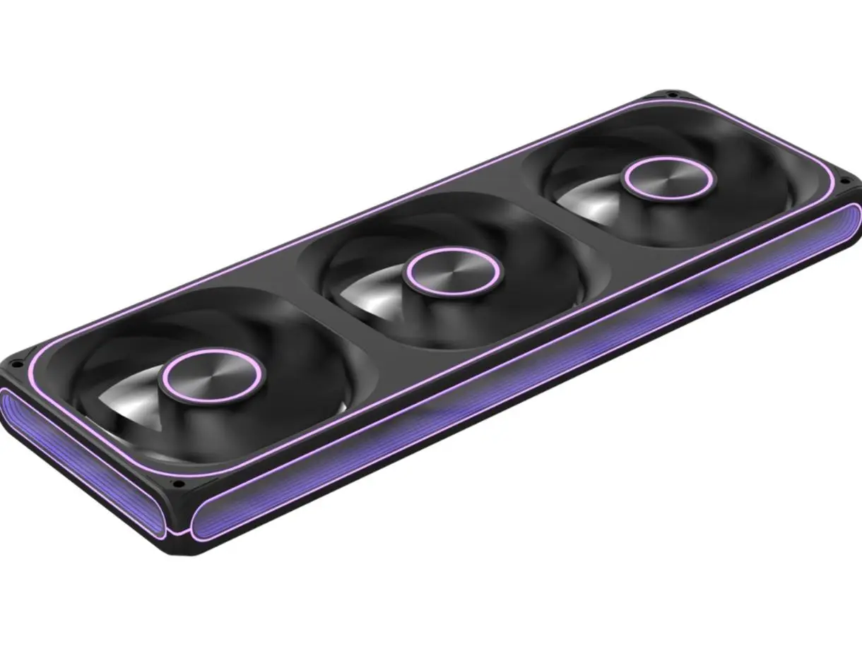 Formula V-Line Air Fusion 3 LT Reverse | Fan Casing Triple Unified ARGB - BLACK - Image 2