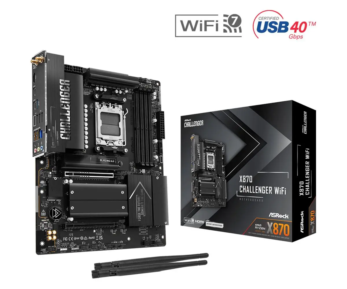 ASRock X870 Challenger WIFI (Socket AM5, AMD X870, DDR5, Type C)