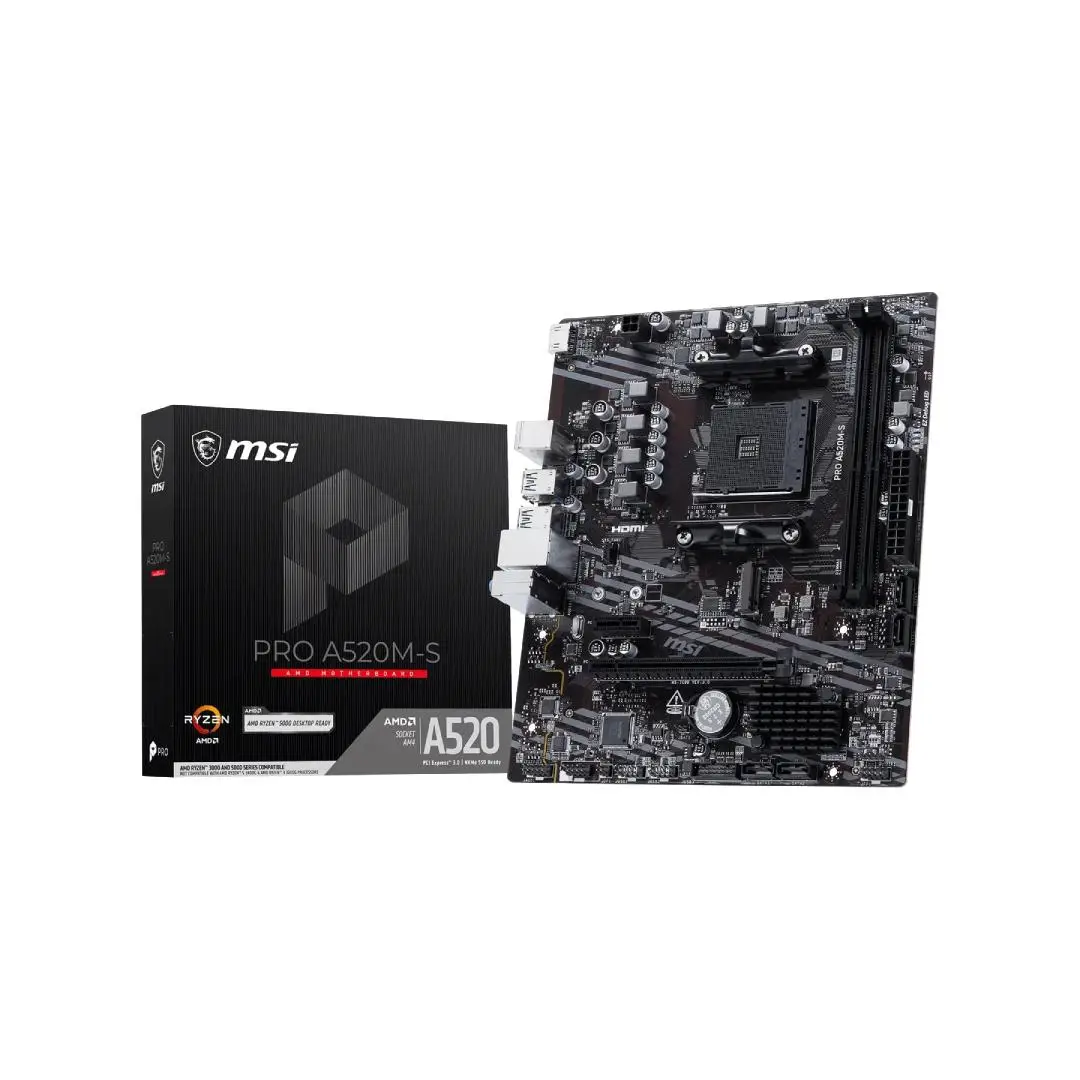 MSI PRO A520M-S (Socket AM4, A520, DDR4)