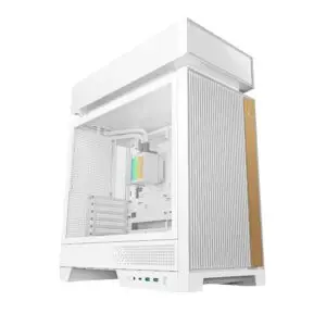 JualCasing Deepcool CL6600 – Compact ATX Case pre-build with AIO & 2 ARGB Reverse Fans – WHITE