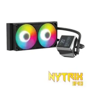 JualCUBE GAMING NYTRIX 240 ARGB AIO Liquid Cooler – BLACK