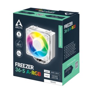 JualARCTIC FREEZER 36-S A-RGB Multi Compatible Tower CPU Cooler – WHITE