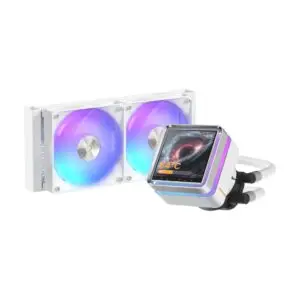 JualOCYPUS Sigma L24 EX ARGB | Liquid CPU Cooler 240mm with 3.95″ IPS Screen – WHITE