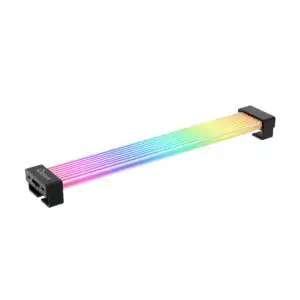 JualOCYPUS Delta EK16 BLACK ARGB 16-Pin PCIe Cables Lighting Effects with Full Motherboard Sync
