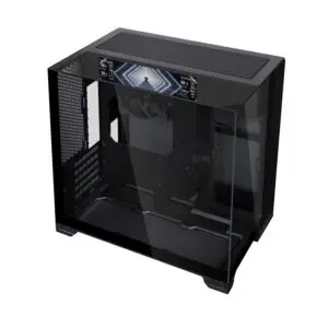 JualLian Li O11 Vision M DIGITAL BLACK | M-ATX PC Case with IPS LCD 60Hz Universal Display Include 1 FAN