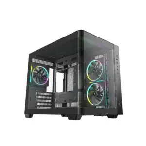 JualCasing Deepcool CG330U 3F – Panoramic Case with Curved Tempered Glass Include 3 ARGB Fans