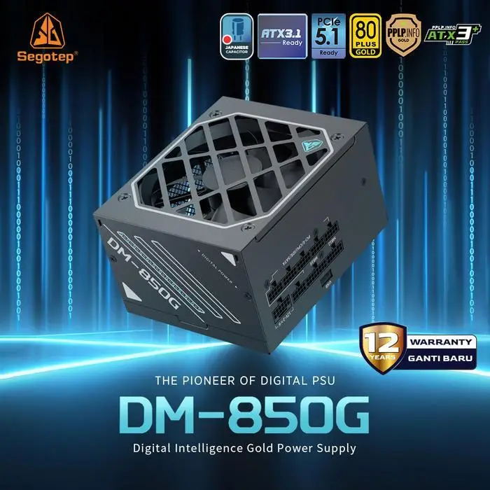 SEGOTEP DM-850G | PSU 850W 80+ GOLD PCIe 5.1 ATX 3.1