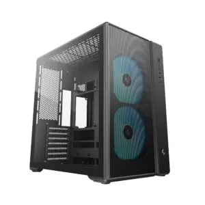 JualCasing Deepcool CG590 MESH 2F – ATX PC Case Dual Chamber with 2 ARGB Fans