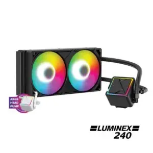 JualCUBE GAMING LUMINEX 240 ARGB AIO Liquid Cooler – BLACK