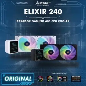 JualPARADOX GAMING HYPERSONIC ELIXIR 240 – AIO CPU Cooler – BLACK