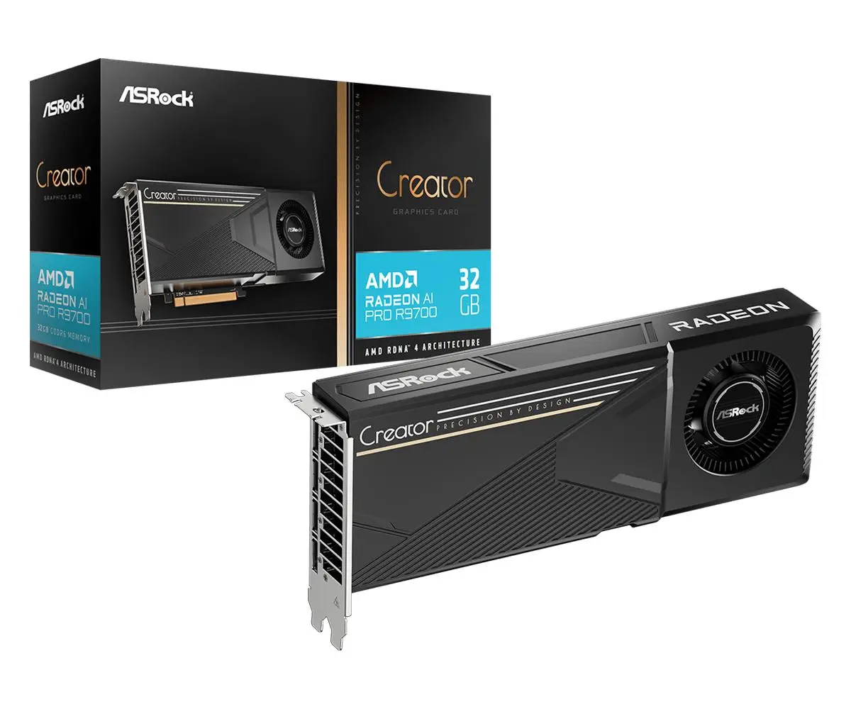 ASRock Creator AMD Radeon AI PRO R9700 32GB GDDR6