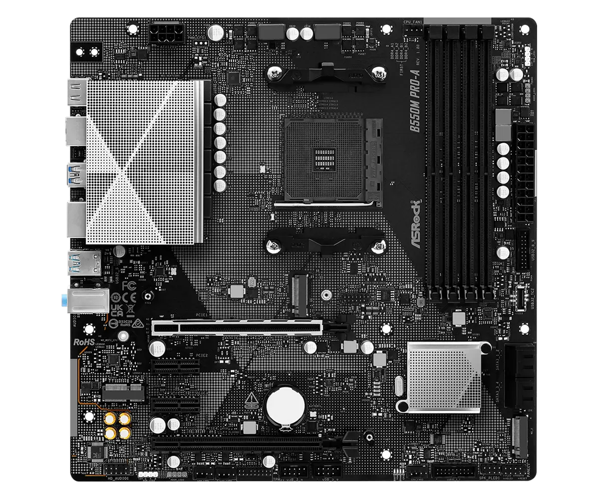 ASROCK B550M PRO-A (Socket AM4, B550, Type-C) - Image 2
