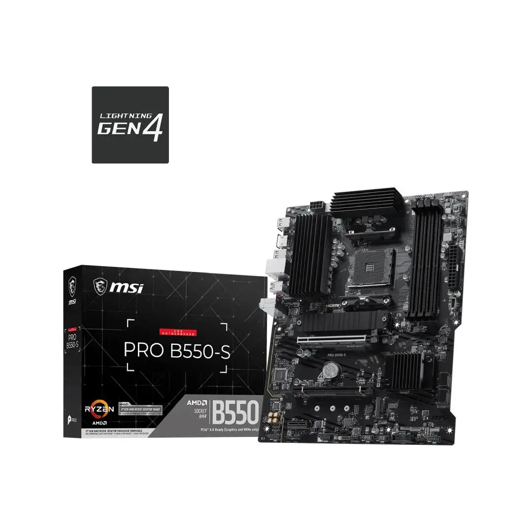 MSI PRO B550-S (Socket AM4, B550, DDR4)
