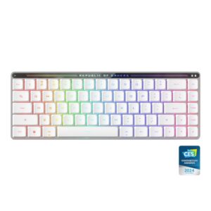 JualASUS ROG FALCHION RX Low Profile Wireless Gaming Keyboard – White | RX Red