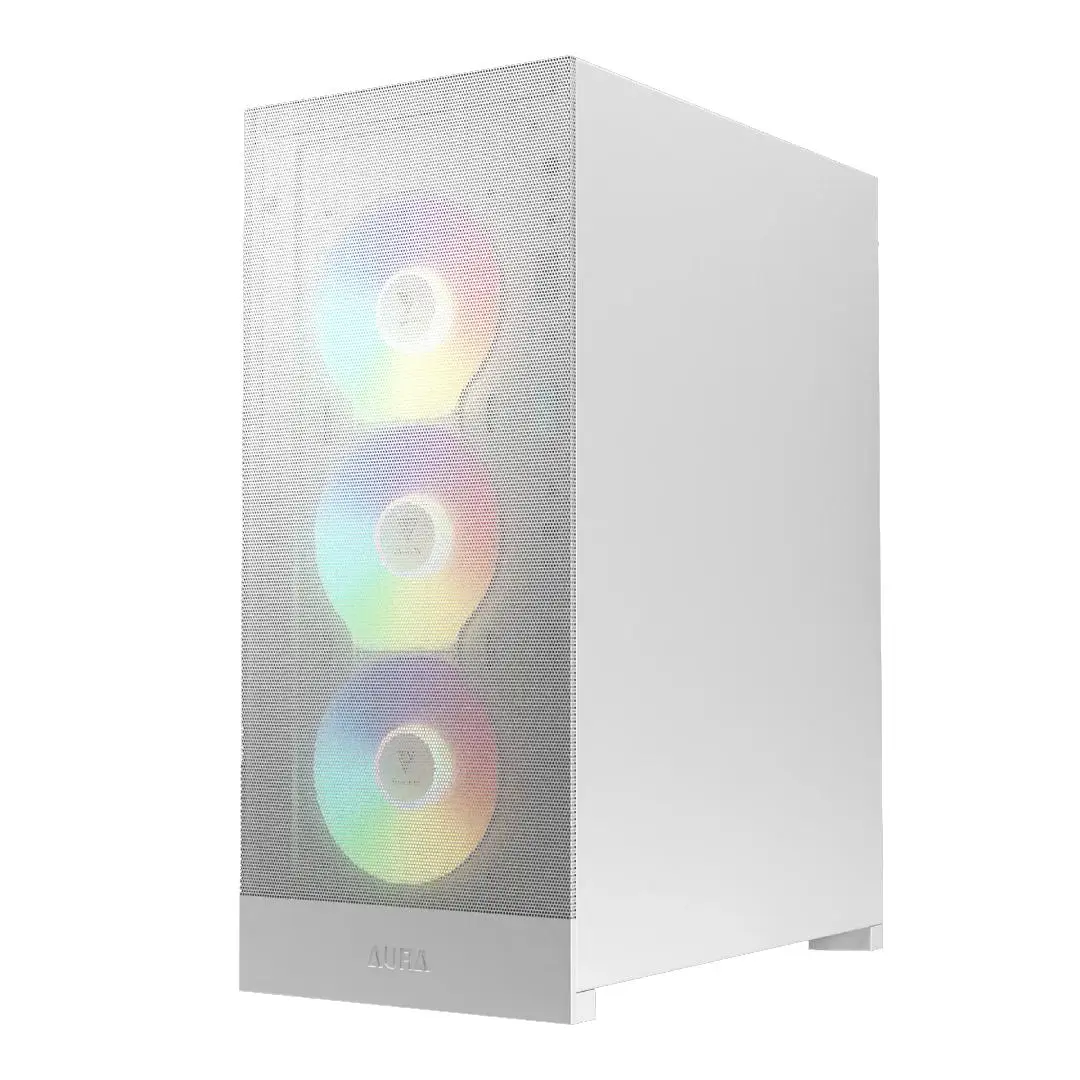 Casing GAMDIAS AURA GC15 ARGB + 4 FAN ARGB - WHITE - Image 4