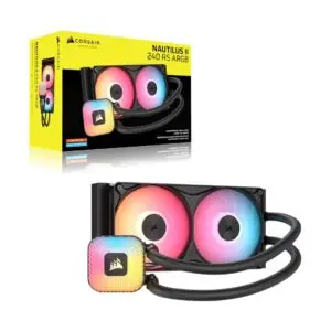 JualCORSAIR NAUTILUS II 240 RS ARGB โ 240mm AIO Liquid CPU Cooler โ BLACK