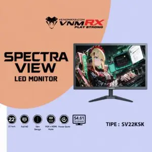 JualVenomRX SPECTRA VIEW SV22KSK-SP | Monitor LED 22″ FHD 75Hz Built in Speaker