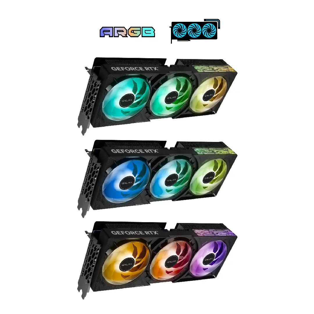 GALAX GeForce RTX 5080 1-Click OC 16GB GDDR7 - ARGB LIGHTING OVERHAUL - Image 6