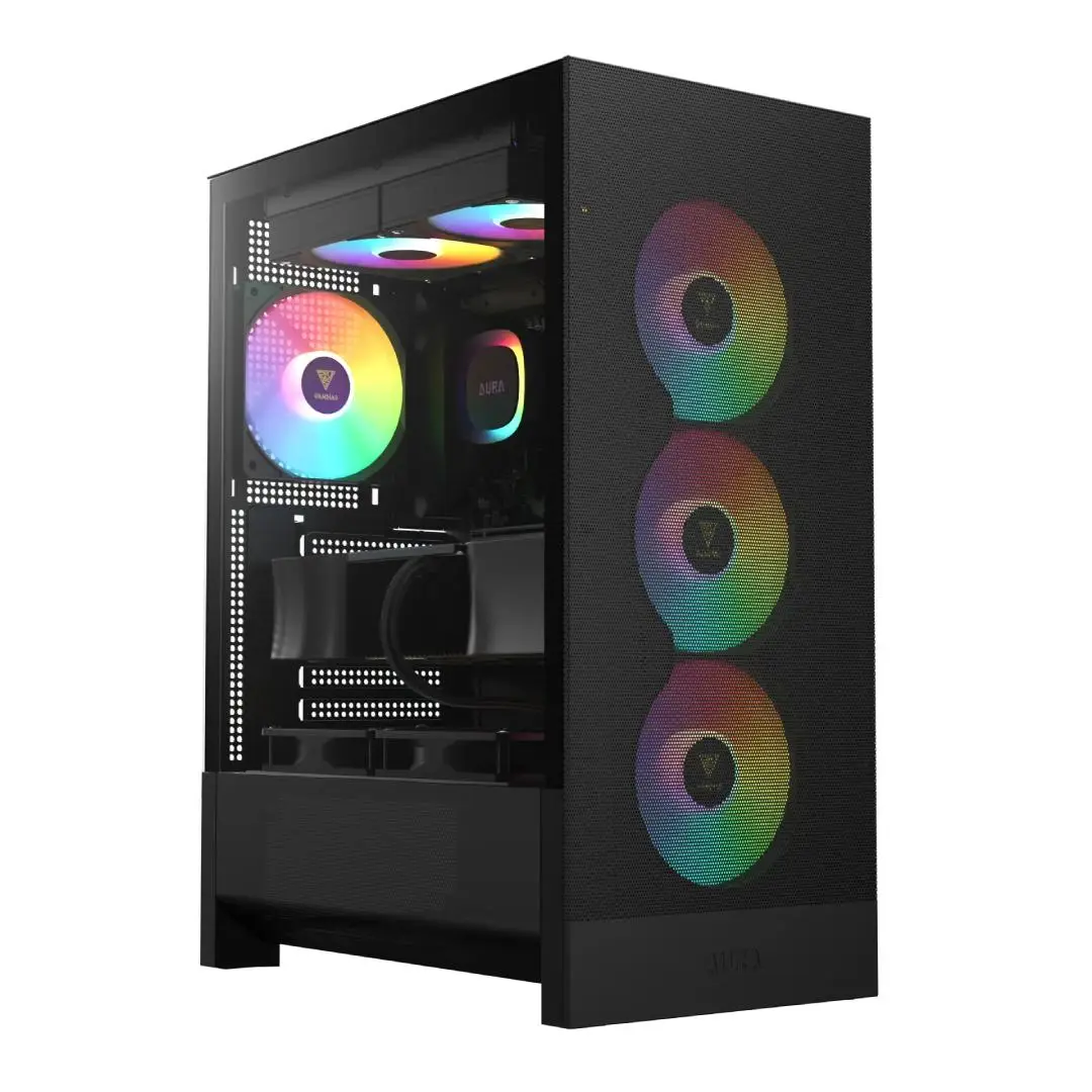 Casing GAMDIAS AURA GC15 ARGB + 4 FAN ARGB - BLACK