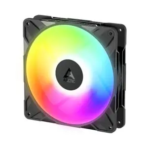 JualARCTIC P14 Pro Reverse A-RGB Single Pack – 140 mm A-RGB PWM Fan with Cable Splitter – BLACK