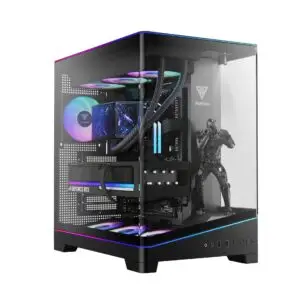 JualGAMDIAS ATLAS P6 CG | ATX PC Case Panoramic Showcase Include 4 ARGB PWM + HUB