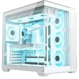 JualCasing VenomRX DAEMON S9 BTF WHITE – ATX Tempered Glass – WHITE