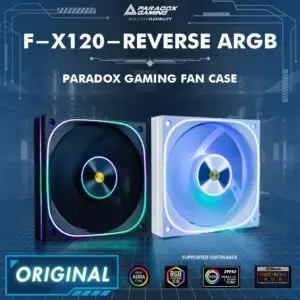 JualPARADOX GAMING F-X120 REVERSE ARGB | Fan Casing 120mm ARGB – BLACK