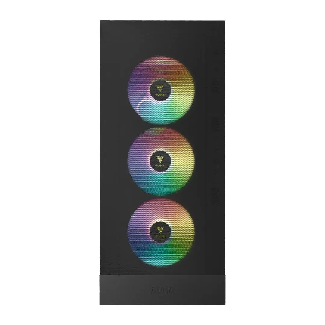 Casing GAMDIAS AURA GC15 ARGB + 4 FAN ARGB - BLACK - Image 3