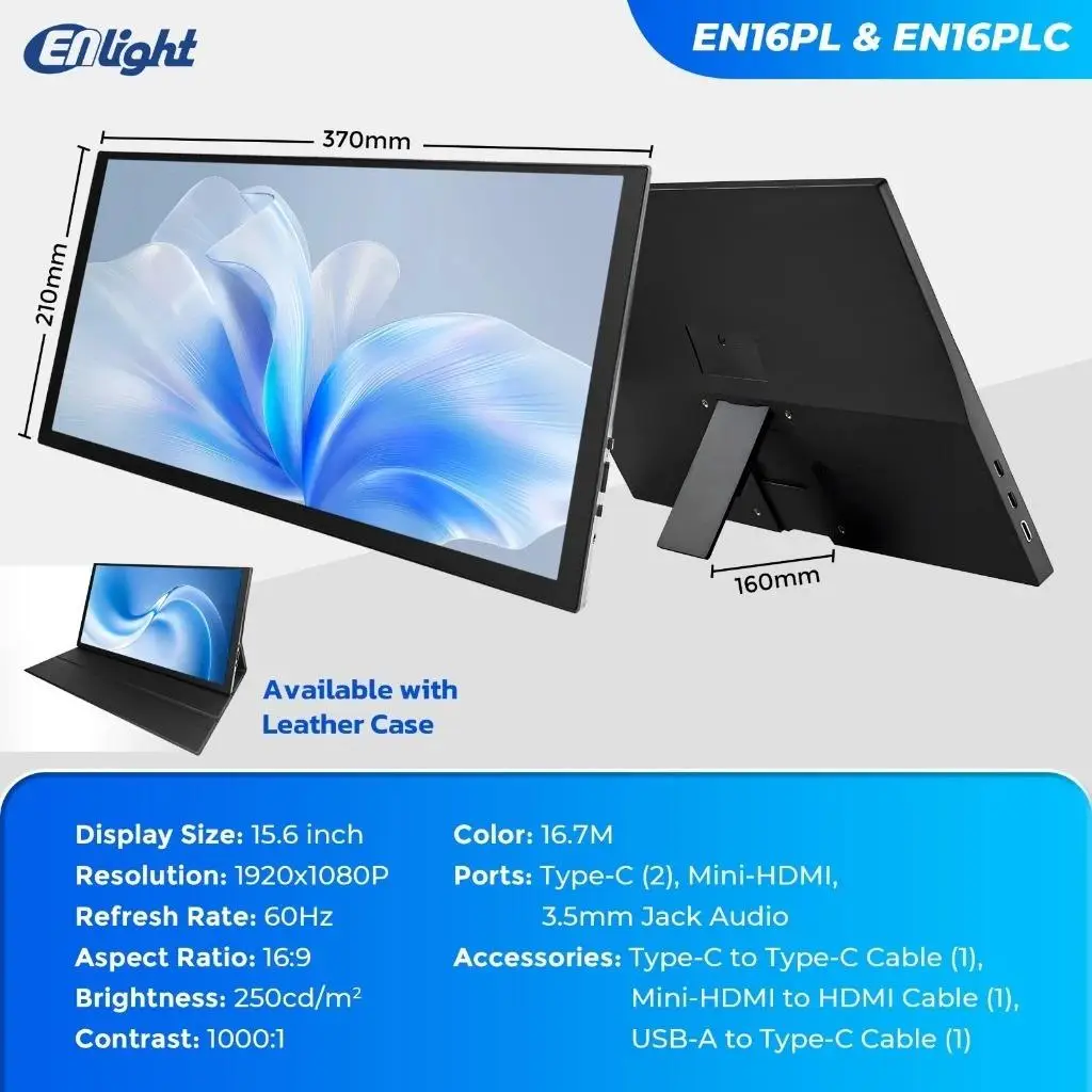 Monitor Enlight EN16PL & EN16PLC Laptop Screen Extender - Image 6