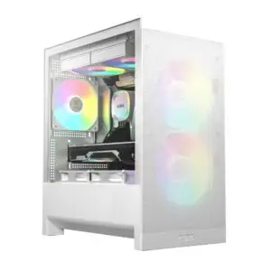 JualCasing GAMDIAS AURA GC15M WH ARGB + 3 FAN ARGB – WHITE