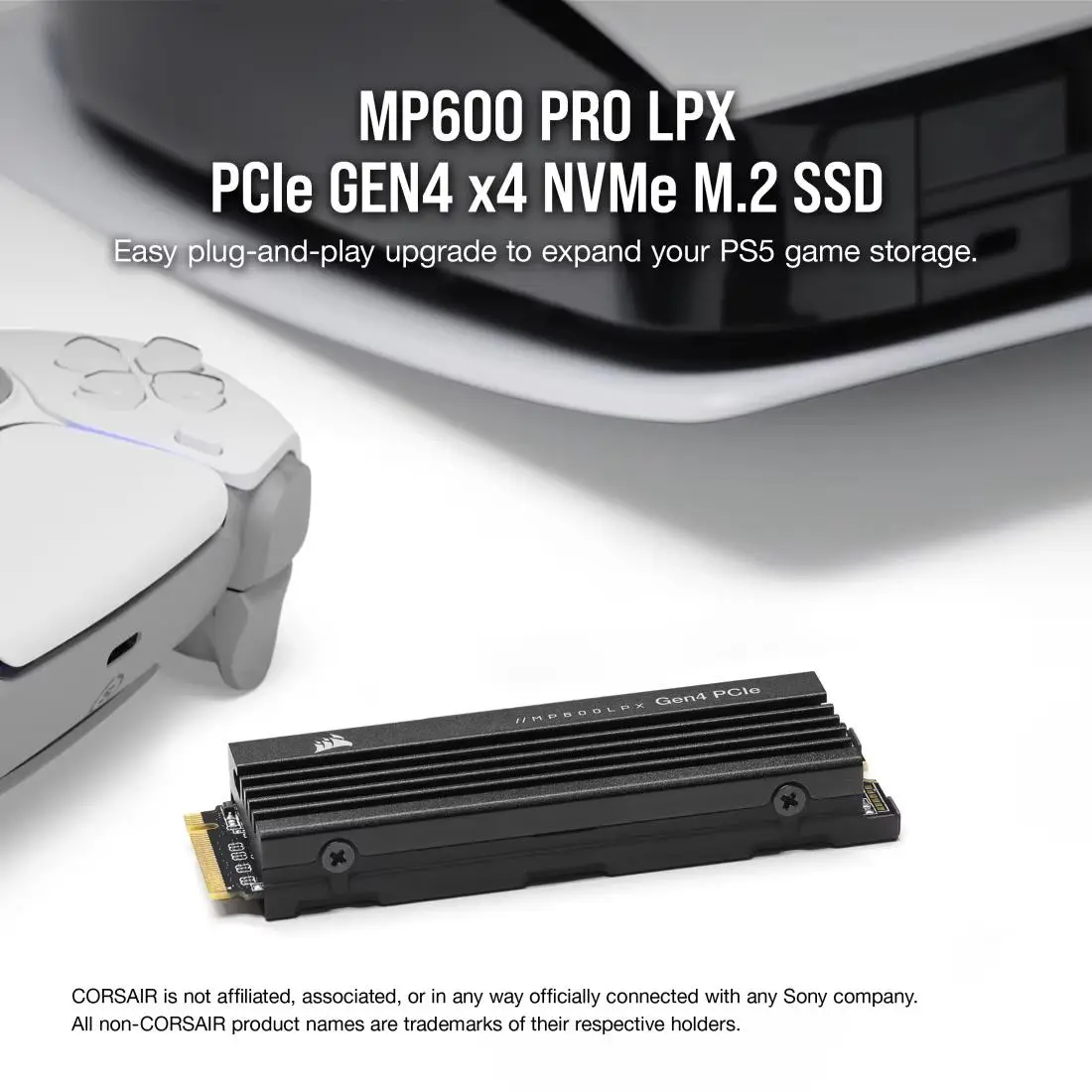 CORSAIR MP600 PRO LPX - SSD 2TB PCIe Gen4 x4 NVMe M.2 - Black - Image 2