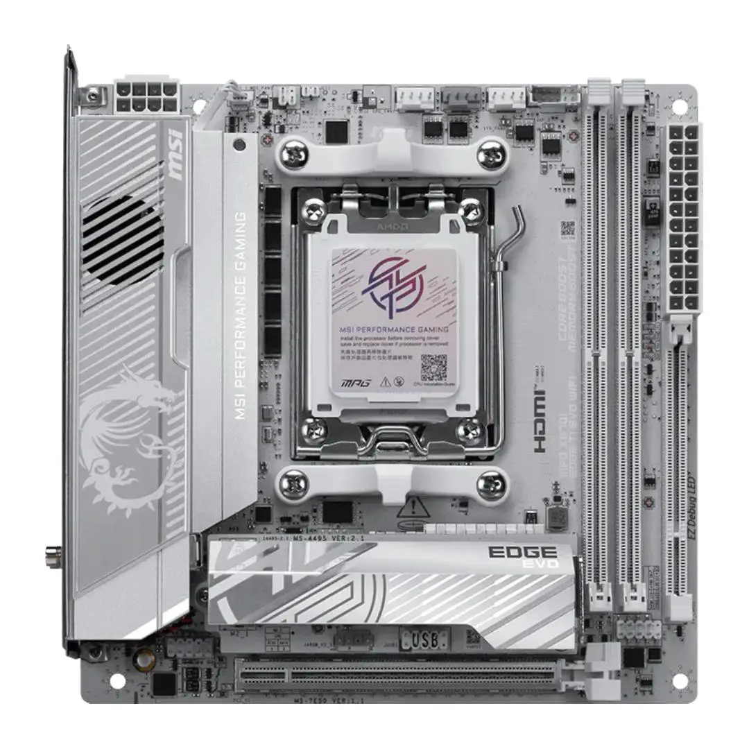 MSI MPG X870I EDGE TI EVO WIFI (Socket AM5, DDR5, Type C, WiFi7) - Image 2