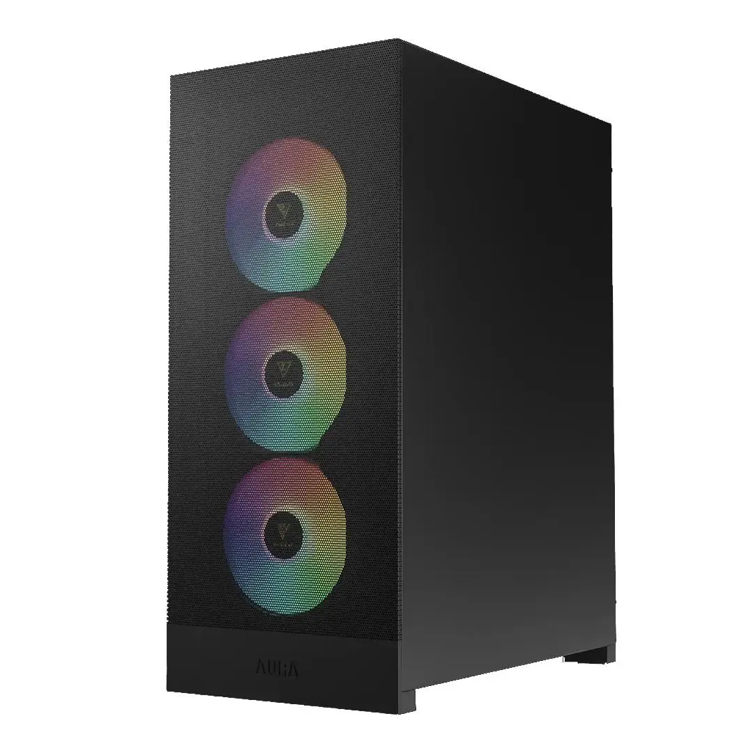 Casing GAMDIAS AURA GC15 ARGB + 4 FAN ARGB - BLACK - Image 4