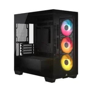 JualCorsair 2800X RS-R RGB – Compact M-ATX PC Case with 3x RS120-R ARGB Fans – BLACK