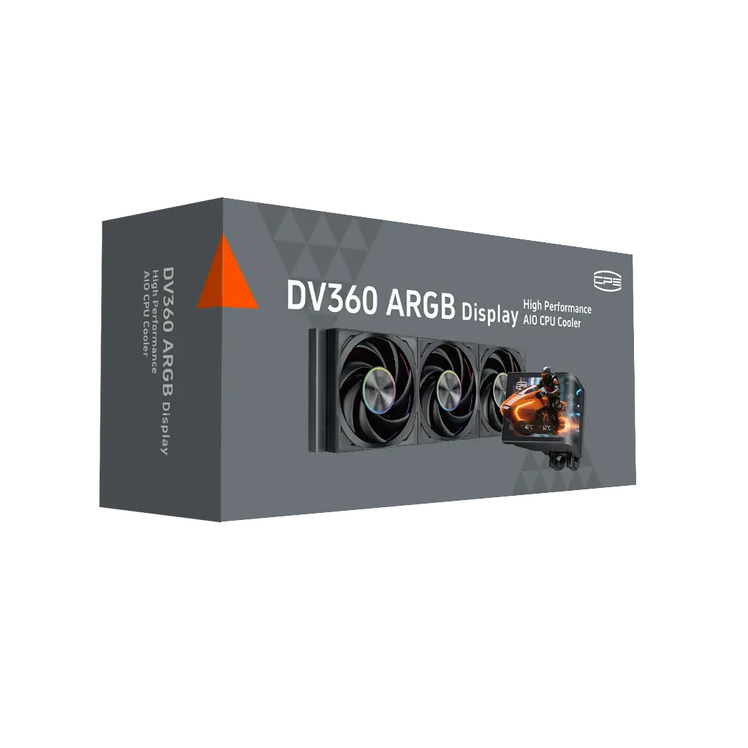 PCCOOLER / PC Cooler DV360 ARGB Display - 6.67" Curved High-Performance Liquid Cooler - BLACK - Image 5