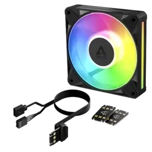 JualARCTIC BioniX P12 A-RGB | Fan Casing 120 mm PWM Fan with Daisy Chain Single Pack – Black