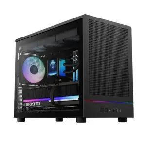 JualGAMDIAS ATHENA M4M | M-ATX PC Case Tempered Glass Include 3 PWM Fans