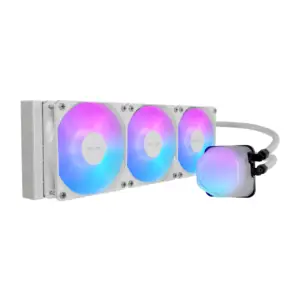 JualCooler Master Elite Liquid 360 | 360mm ARGB Liquid CPU Cooler – White